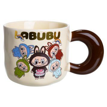 Чашка порцелянова Labubu 400 (мл) подарункова кружка прикольна чашка для дітей на подарунок FM-21A 9398 фото