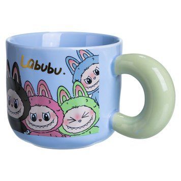 Чашка порцелянова Labubu 400 (мл) подарункова кружка прикольна чашка для дітей на подарунок FM-22D 9404 фото