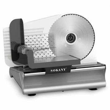 Слайсер професійний Sokany 500 Вт скиборізка для м'яса SK-446 JKI-SK-446 фото