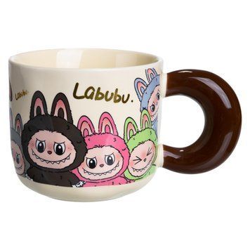 Чашка порцелянова Labubu 400 (мл) подарункова Yiwu FM-21C 9307 фото