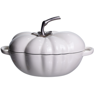 Каструля чавунна емальована Iron Tomato 2,5 л, білий Yiwu HP-FLG-20 BEIGE 12261 фото