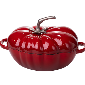 Каструля чавунна емальована Iron Tomato 2,5 л, червоний Yiwu HP-FLG-20 RED 12263 фото