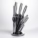 Набір кухонних ножів із 7 предметів на підставці Yiwu G-040 12428 фото 4