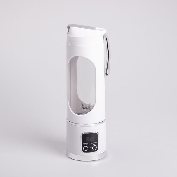 Портативний блендер для смузі на акумуляторі 450 мл 25 Вт USB Білий HP-11-10W 6998-01 фото
