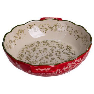 Форма для запікання Vintage &Oslash;25 (см) кругла з ручками Червона HM04-07 9018 фото