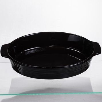 Форма для запікання овальна 36&times;22.5&times;7 (см) форма для духовки 2 літри Чорний SH1290 9256 фото