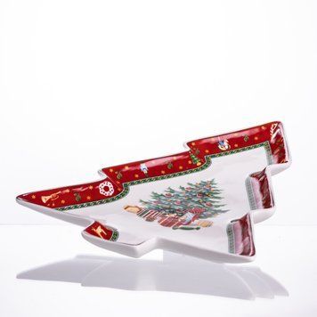 Сервірувальне новорічне блюдо для закусок Christmas 29&times;24&times;2 (см) порцеляна HP-SDHK-17 8720 фото