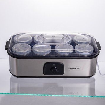 Йогуртниця електрична на 8 баночок по 180 (мл) 20 Вт SK-08109 8785 фото
